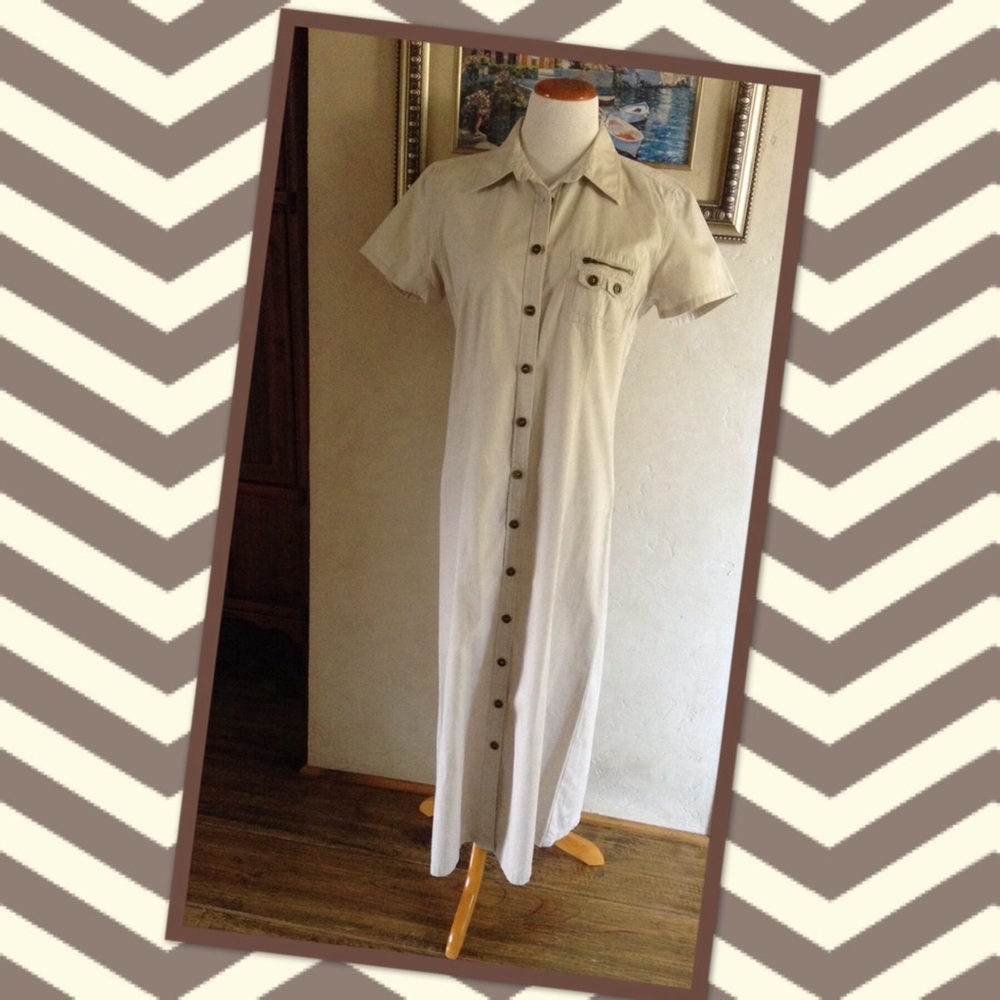 Khaki Long Dress